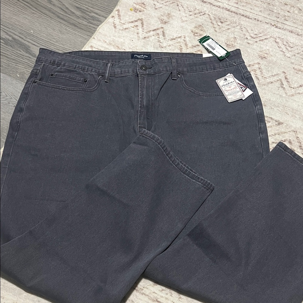 Nautica Men's Dark Gray Relaxed Jeans